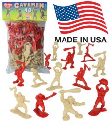 Cavemen Set Of 48 Timmee Plastic Figures