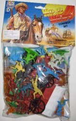 Wild Western Plastic Cowboys Set