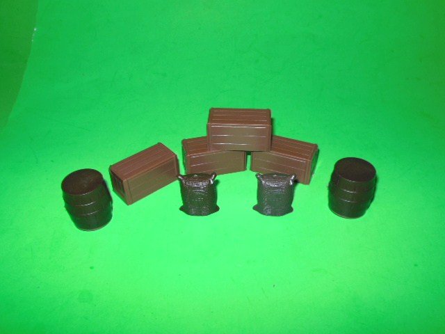 Marx Recast Western Wagon Load Or Supply Plastic Set Marx Recast Western Wagon Load Or Supply Plastic Set