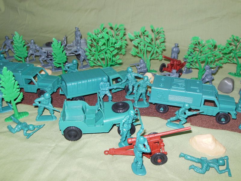 Anti-Tank Cannon And Willys Jeep