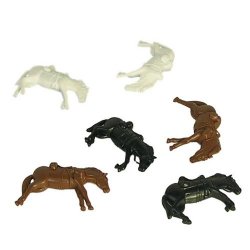 BMC ACW & Western Style Set Of Dead Plastic Cavalry Horses