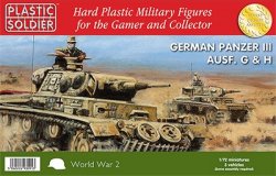 Plastic Soldier Co. 1/72 WWII German Panzer III G/H Tank 7216