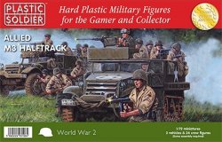 Plastic Soldier Co. 1/72 WWII Allied M3 Halftracks & Crews 7220