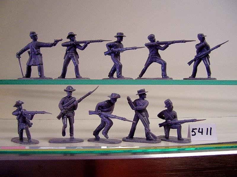 Confed Infantry Figures-Wargaming US Civil War Armies In Plastic 5412 