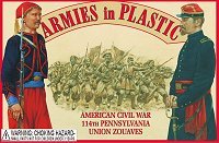 Armies In Plastic American Civil War - 114th Pennsylvania - Union Zouaves 5437