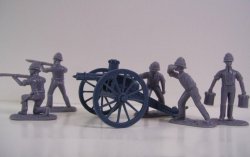 Armies in Plastic Mountain Artillery Boer War Set #5732 1/32-54MM Screw Gun 