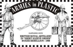 Armies In Plastic Boxer Rebellion Gatling Gun British Royal Artillery Set 5558