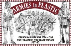 AIP French & Indian War 1/32nd Northeastern Woodland Indians Set # 5548