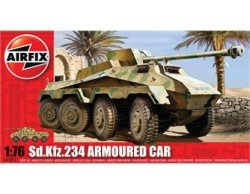 Airfix 1/72nd Scale WWII SD KFZ.234 Armored Car Plastic Model Kit