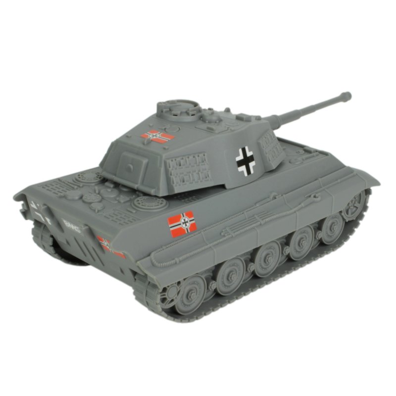 Image 1 of BMC World War II Plastic German Grey Tiger Tank