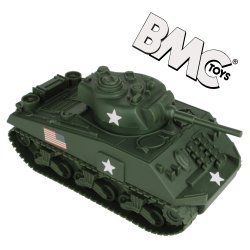 BMC World War II Plastic US Army Sherman Tank