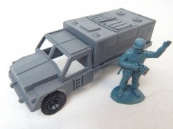 Grey Plastic Army Cargo Truck