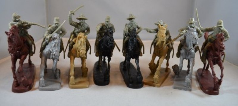 Image 0 of TSSD American Civil War Mounted Cavalry Plastic Soldiers Set 10 