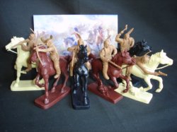 TSSD Western Plains Mounted Warriors Plastic Figures Set 16