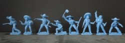 LOD Western Mexican Bandits Mounted Plastic Figures Set 
