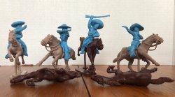 LOD Western Mexican Bandits Mounted Plastic Figures Set 