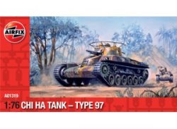 Airfix 1/72nd Scale WWII Japanese Chi-Ha Type 97 Tank Plastic Model Kit 