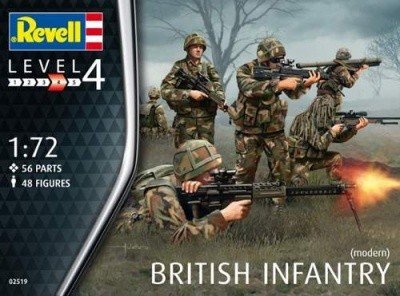 Image 0 of Revell 1/72nd Scale Modern British Infantry Plastic Soldiers Set 2519