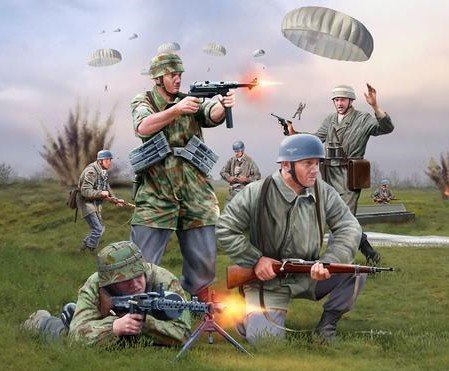 Image 0 of Revell 1/72nd Scale WWII German Paratroopers Plastic Soldiers Set