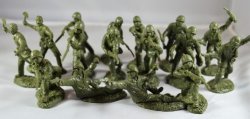 TSSD 1/32nd Scale World War II U.S. Marines Plastic Soldiers Set