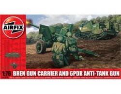 Airfix 1/72nd Scale WWII British Bren Carrier & Anti-tank Cannon Model Kit
