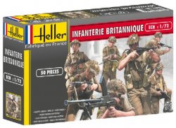 Heller 1/72nd Scale WWII British Infantry Plastic Soldiers Set