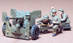 Tamiya 1/35 British 6-Pdr Anti-Tank Gun Plastic Model Kit 35005