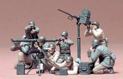 Tamiya 1/35 US Gun & Mortar Team (8) Soldiers Plastic Model Kit 35086