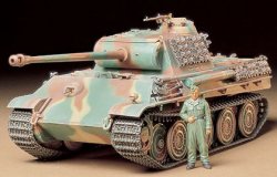 Tamiya 1/35 German Panther Type G Steel Wheel Tank Plastic Model Kit 35174
