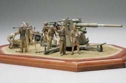 Tamiya 1/35 German 88mm Flak 36 Gun N African Campaign Plastic Model Kit 35283