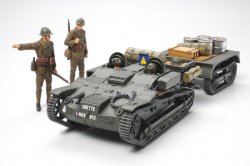 Tamiya 1/35 French Armored Carrier w/ Trailer & Figures Plastic Model Kit 35284