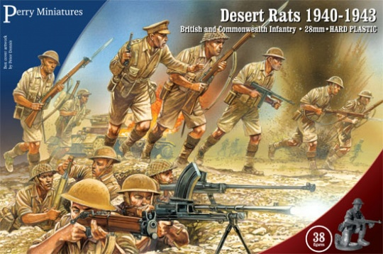 Perry Miniatures 28mm British & Commonwealth Infantry Desert Rats 1940 ...