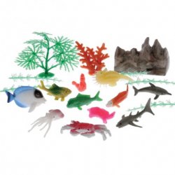 Ocean Fish And Water Landscape Plastic 20 Piece Set