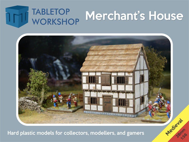 Image 0 of Tabletop Workshop 28mm Hard Plastic Medieval 2-Story Merchant's House