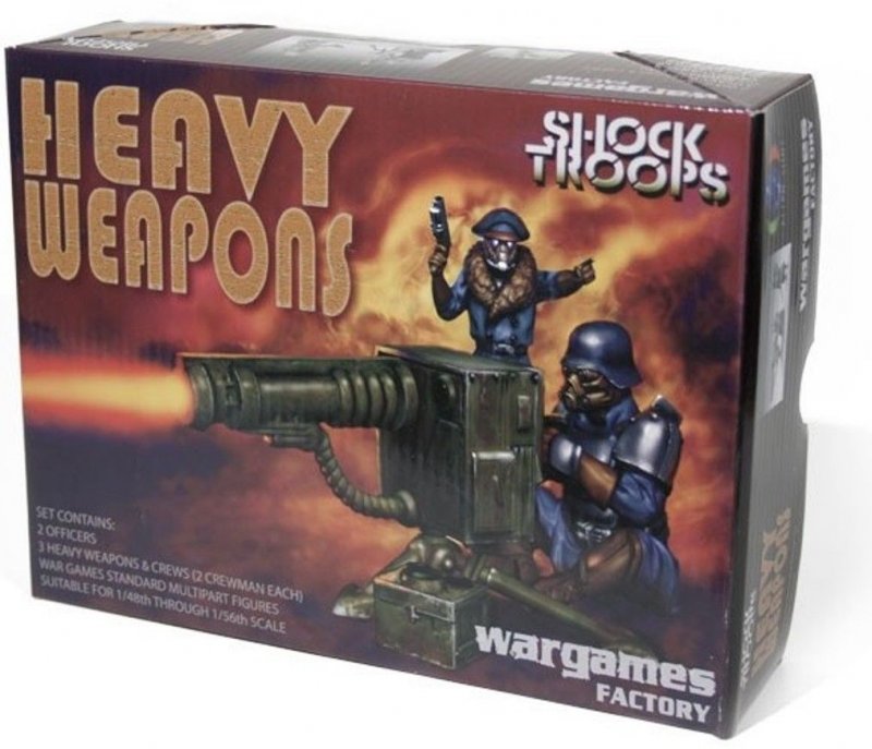 Image 0 of Wargames Factory 28mm Alien Suns: Greatcoat Shock Troopers w/Heavy Weapons (12)