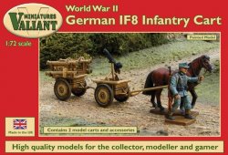 Valiant Miniatures 1/72 WWII German IF8 Infantry Carts (2)