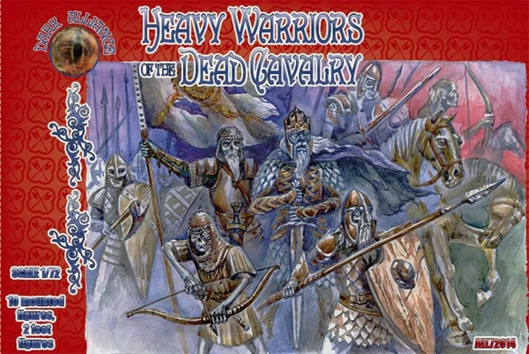 Image 0 of Dark Alliance 1/72 Heavy Warriors of the Dead Cavalry Figures (10 Mtd, 2 foot)
