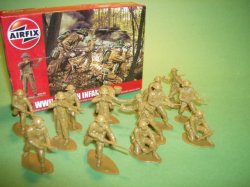  1/32nd Scale airfix World War II British Infantry Plastic Soldiers Set