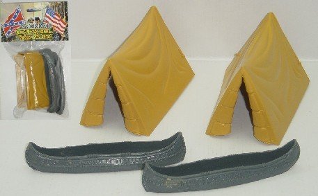 Image 0 of American Civil War Plastic Tents Accessories Set