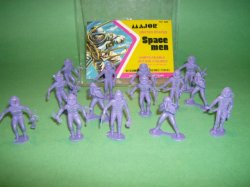 Marx Recast Plastic 25 Figures Air Force Green Personnel Set