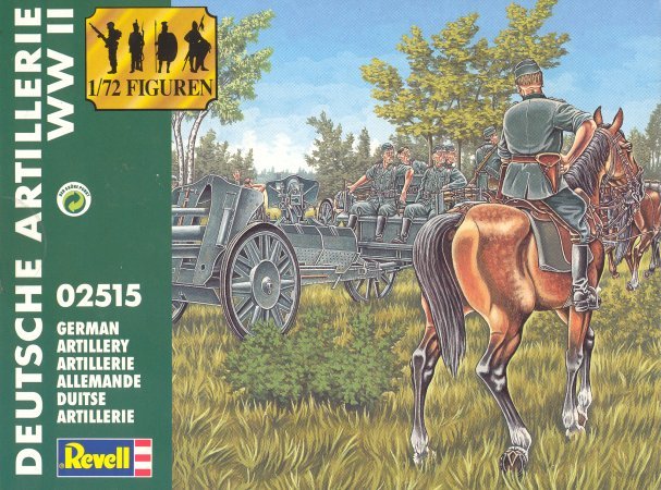 Image 0 of Revell 1/72nd Scale WWII German Artillery Plastic Soldiers Set