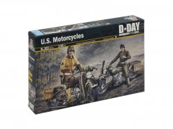 Italeri 1/35 WWII US Soldiers on Motorcycles (2) D-Day