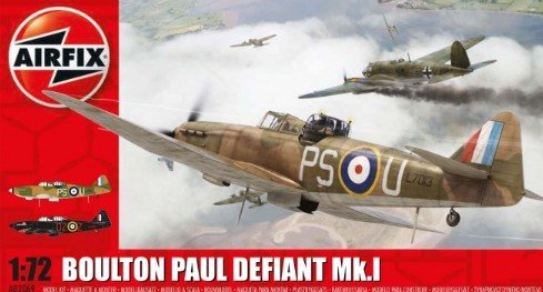 Image 0 of Airfix 1/72 Boulton Paul Defiant Mk I Night Fighter Model Kit