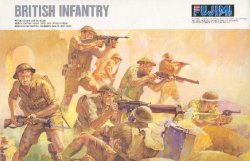 Fujimi 1/76 British 8th Army WWII Plastic Infantry Soldiers Set