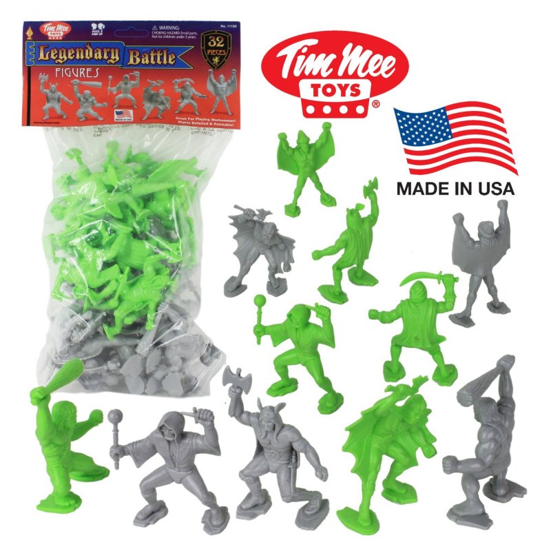 TimMee Legendary Battle 70mm Plastic Fantasy Figures Set