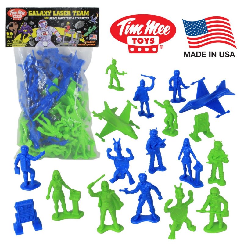 TimMee Galaxy Laser Team 54mm 50 Pc Space Figures Set