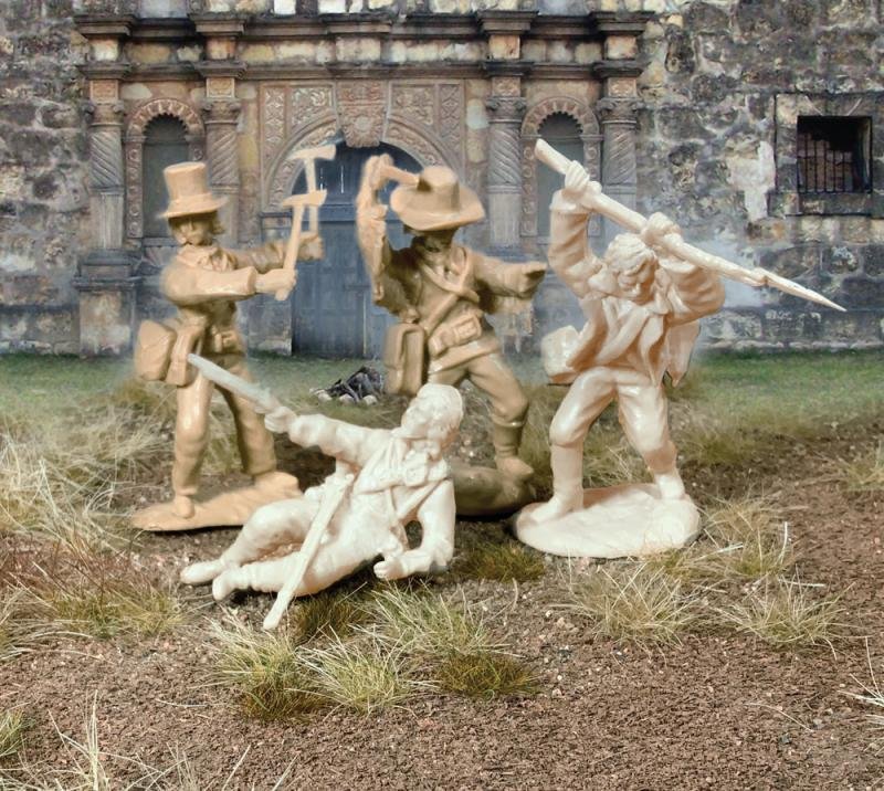 Image 0 of Paragon Miniatures 1/32 Alamo Defenders Figure Set #6 (16) (Bagged)