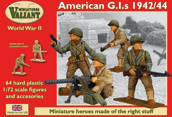 Image 0 of Valiant Miniatures 1/72 WWII American GI's 1942/44 (68)