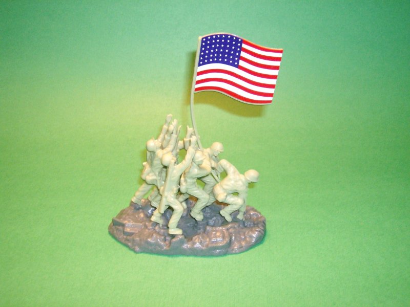 Image 0 of BMC Iwo Jima U.S. Marines Flag Raising Diorama Piece