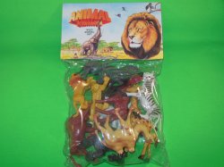 Animal Kingdom Wild Animals Plastic Figures Set